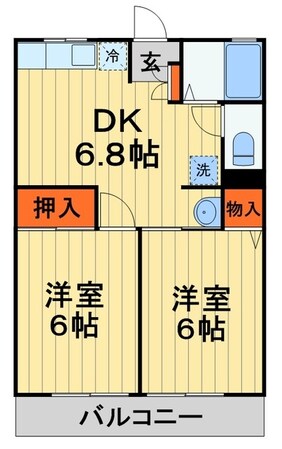 フロール茂原　の物件間取画像